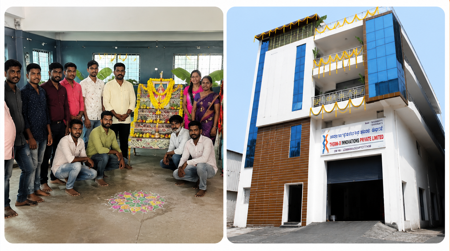 Therm-X company building and team overview