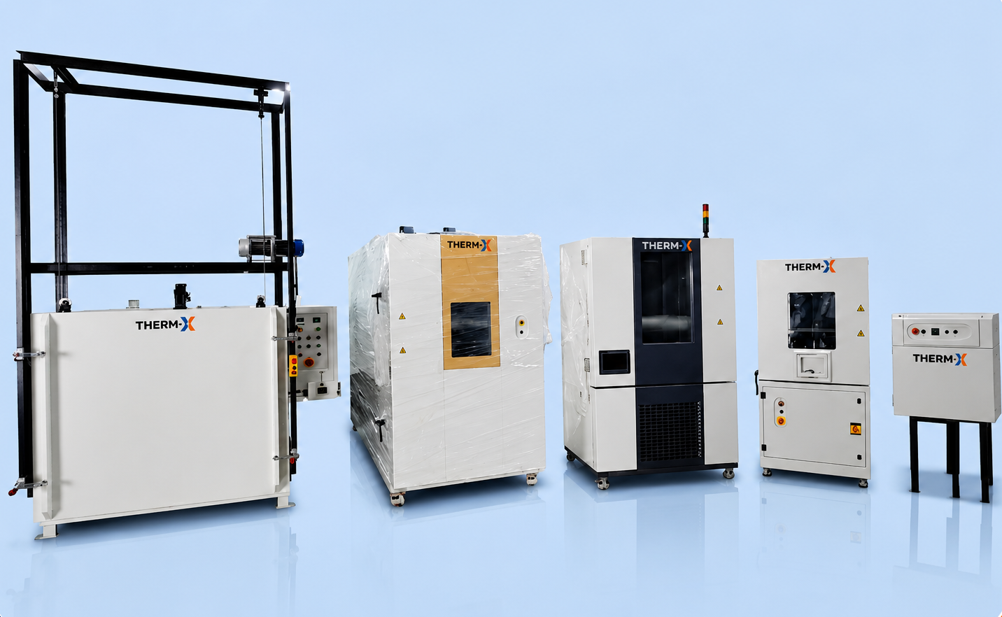 Therm-X environmental test chamber lineup