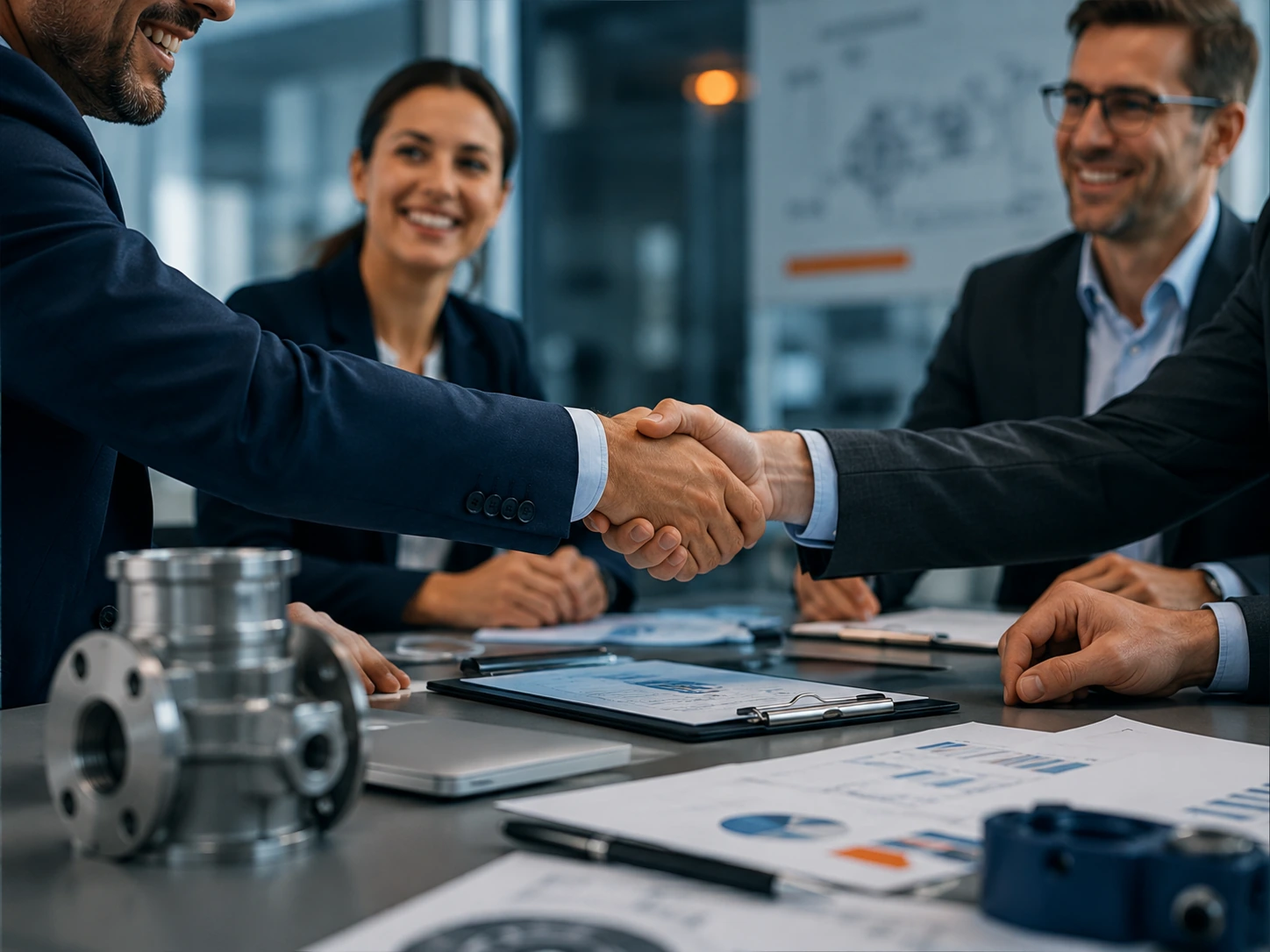 Integrity and transparency represented by a professional partnership
